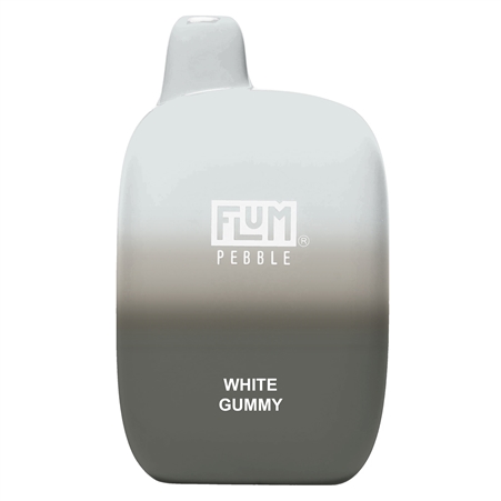 VPEN-1178-WG Flum Pebble | 6000 Puffs | 14ML TFN Rechargeable | 5% | 10 Pack | White Gummy