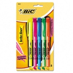 BIC Brite Liner Highlighter, Chisel Tip, Fluorescent BE