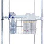 R&B Wire Accessory Basket for Linen Carts & Shelving Units