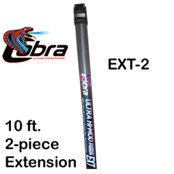 Pure Water Power Cobra 10 ft. Ultra Hi-Mod  Carbon Fiber Waterfed Pole Extension, PWP-UHM-EXT-2