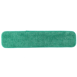 Microfiber 18" Low Nap Green Velcro Floor Cleaning Mop Head SAVE18GRE