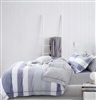 Wilhelm Blue Striped 100% Cotton Reversible Comforter Set