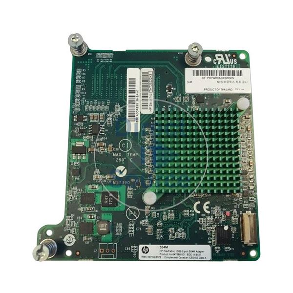 HP 647588-001 - 10GB 2-Port 554M FLEXfabric Network Adapter