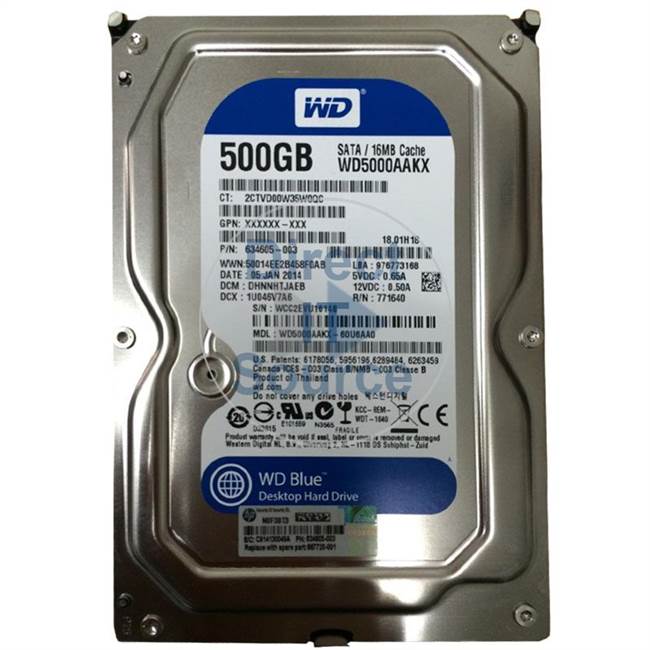 HP 667720-001 - 500GB SATA 3Gbs Hard Drive