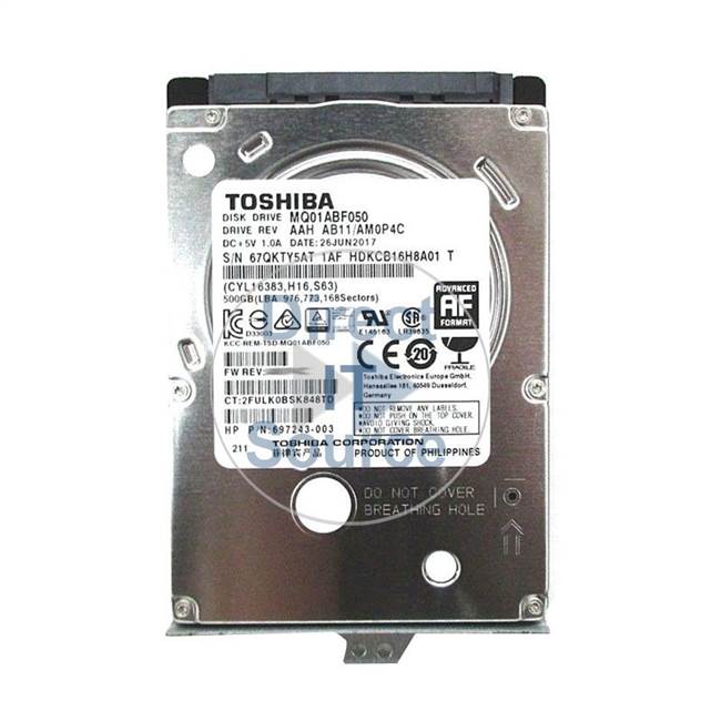 HP 697243-003 - 500GB 5.4K SATA 2.5Inch Cache Hard Drive