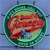 Dad's Garage Neon Sign with Backing