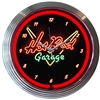 Hot Rod Garage Neon Clock