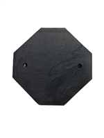 Heavy-Duty Octagonal Rubber Pad 2-Bolt Hole Pattern