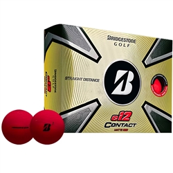 Bridgestone e12 Contact Red Golf Balls - 1 Dozen