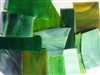 Assorted Green Stained Glass