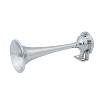Marinco 12V Chrome Plated Single Trumpet Mini Air Horn 10107