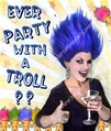 Blue Troll Wig