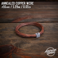 American Bonsai #16 AWG (1.29mm) Annealed Copper Bonsai Training Wire - 50 ft