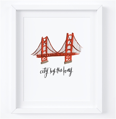 Golden Gate Bridge, City By The Bay, San Francisco 8x10 Art Print