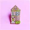 San Francisco Pink Victorian House Enamel Pin by Brenna Daugherty