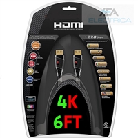 HDMI CABLE - 6FT  2.0V 4K 3D Support w/ Ethernet