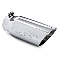 MBRP 4x5" Polished T-304 Stainless Steel Diesel Dual Wall Exhaust Tip Angle Cut