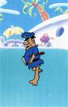 Original Production Cel of a police officer from the Flintstones