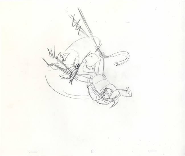 Original Publicity Drawing of Touche Turtle from Hanna Barbera (1990s/00s)