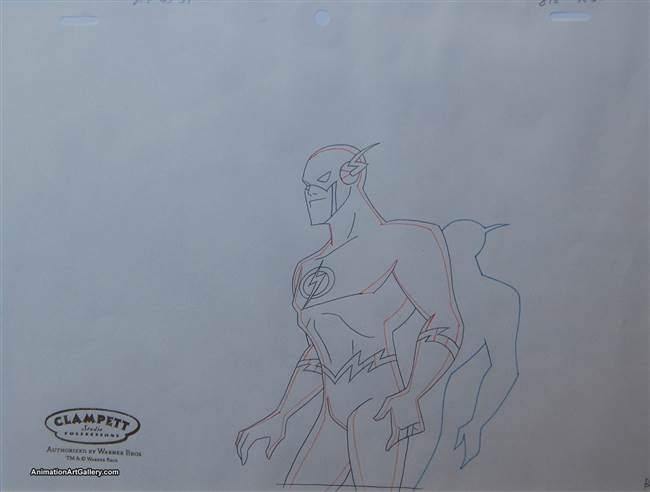 Production Drawing of the Flash from Warner Bros (c. 2000s)