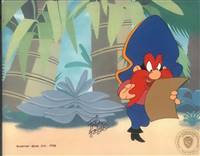 Original Production Cel of Yosemite Sam from Daffy Duck's Fantastic Island (1983)