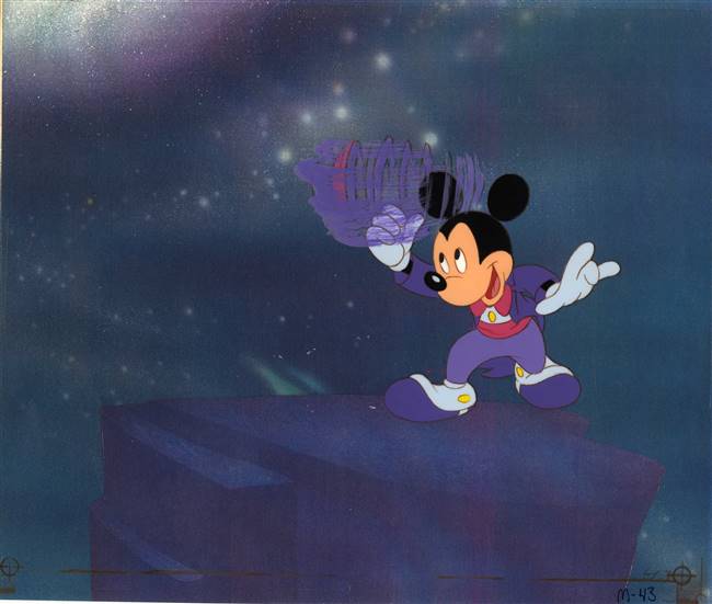Original Production Cel of Mickey Mouse from a Mattel Toy Commercial (1980s)