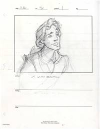 Original Storyboard of John Rolfe from Pocahontas II: Journey to a New World (1998)