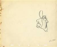 Original Production Drawing of Brer Bear from Song of the South (1946)