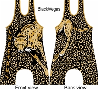 Sublimated singlet with Cheetah mascot