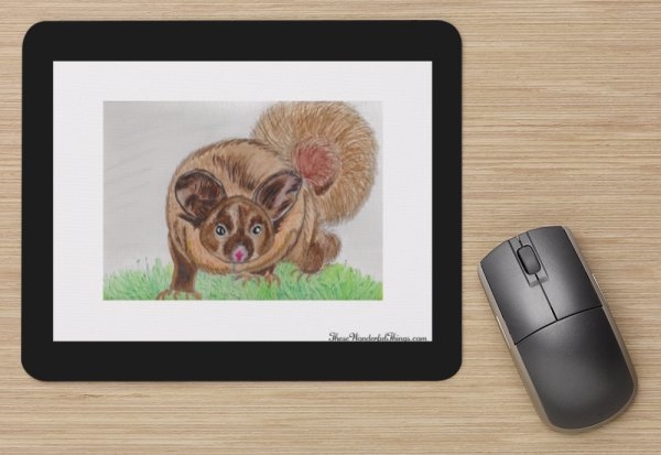 "Yellow Bellied Glider" Mouse Pad