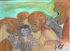 Monkey Family #1 Zoo Print
