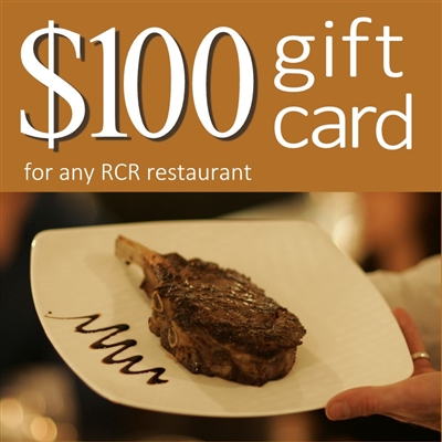 $100 RCR Restaurant Gift Card