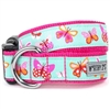 Pink Butterflies Dog Collar | Nylon