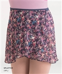 Body Wrappers Adult Chiffon Skirt - Splatter