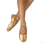 Eurotard Child Metallic Gold Full Sole Leather Ballet Shoes - You Go Girl Dancewear!