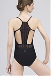 Wear Moi Adult Camisole Leotard w/ Perforated Microfiber Detail
