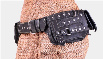 Galactic Leather Pocket Belt