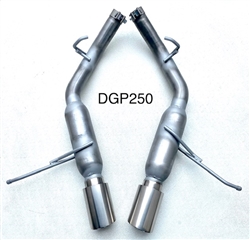 DGP250  11-23 *5.7L 14-23 3.6L Durango 2 1/2" Glass Pack resonated w/4" tips