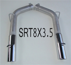 SRT8X3.5 2005-10 Dodge/Chrysler SRT8 6.1L Resonator Delete w/3.5" tips