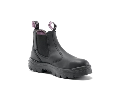 The Hobart Ladies is a 6-inch elastic sided, slip on style boot. Fitted on a true lady last, Steel Blue Ladies safety boots are designed just for women and include a shorter ankle-length, higher arch and smaller in-step.