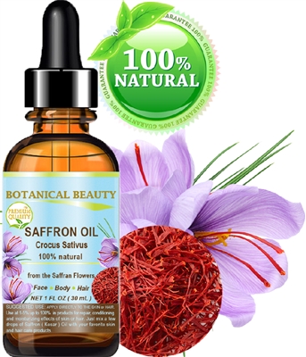saffron kesar zafran oil botanical beauty
