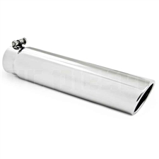 MBRP T5143 3.5" Rolled Edge Angled Cut Stainless T304 Exhaust Tip