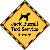 Jack Russell Taxi Service Magnet 9" - YPT19-9