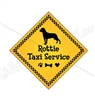 Rottie Taxi Service Magnet 9" - YPT26-9