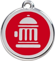 Red Dingo Small Fire Hydrant Tag - 11 Colors