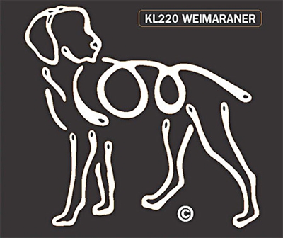K-Lines Weimeraner - Window Decal