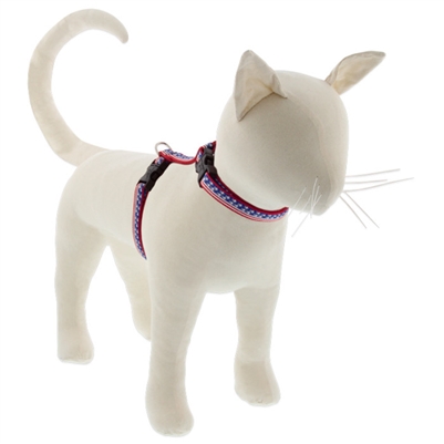 Lupine 1/2" Stars N Stripes 12-20" H-Style Cat Harness