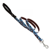 Retired Lupine 3/4" Muddy Paws 4' Padded Handle Leash Trigger Style Clasp