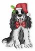 Spaniel 2 Christmas Sticker