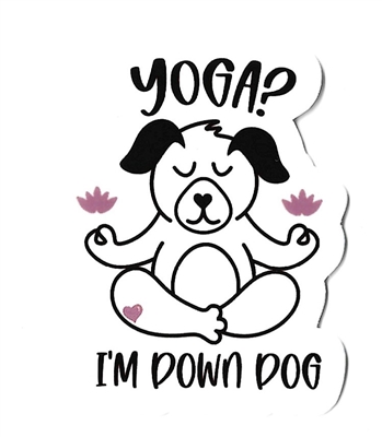 Yoga I'm Down Dog Sticker